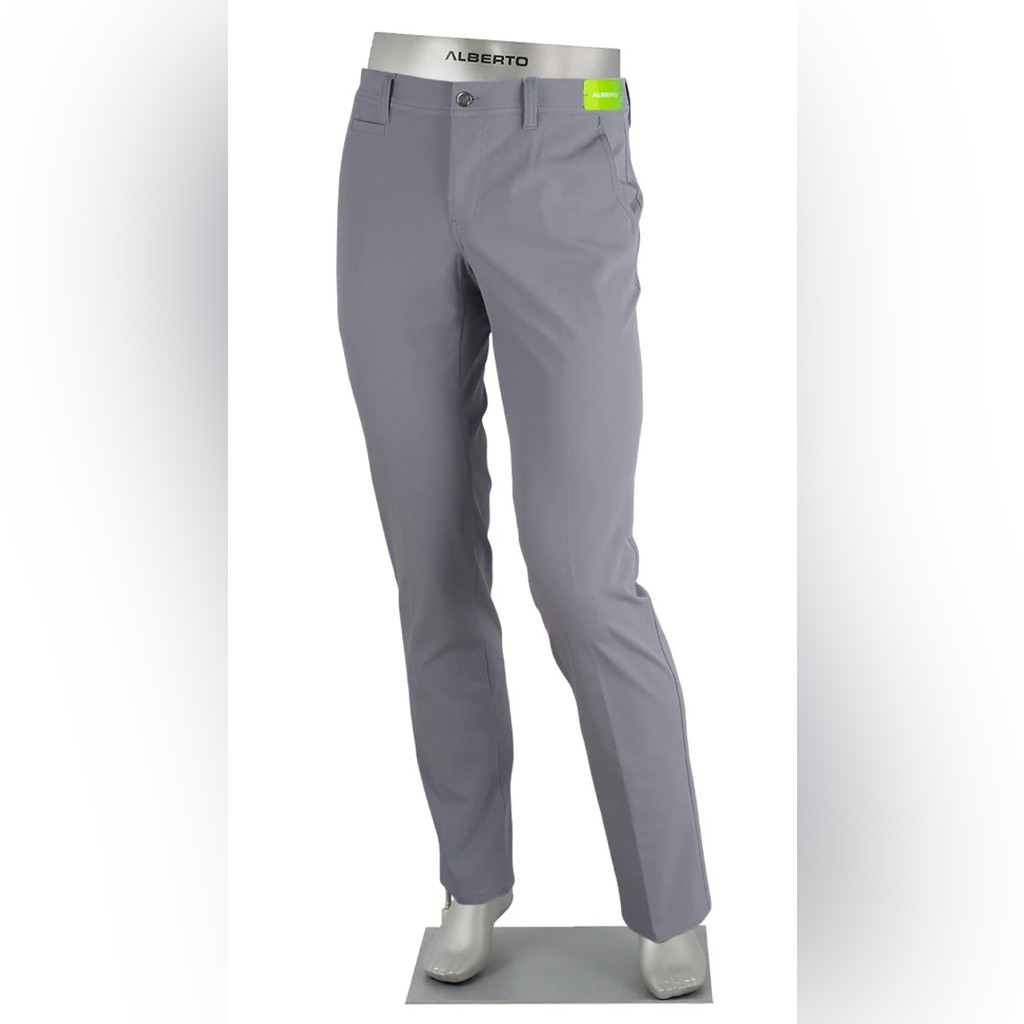 Alberto Rookie 3xdry Cooler Golf Pants Gray Regular Fit Article R5535-971